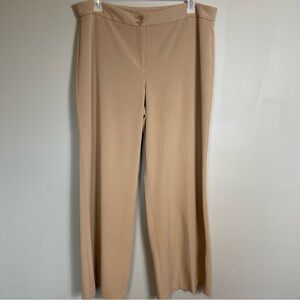 Lane Bryant Wide Leg Trousers Plus Size 18 Tan Brown Pants Office Work Wear